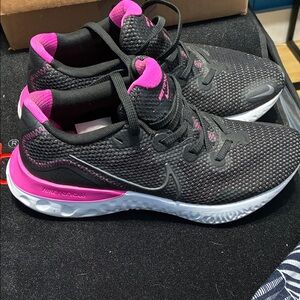 Nike RENEW Women's Black and Pink Athletic Shoes